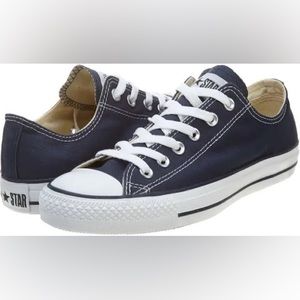 Size 10 Navy Blue Converse Lows